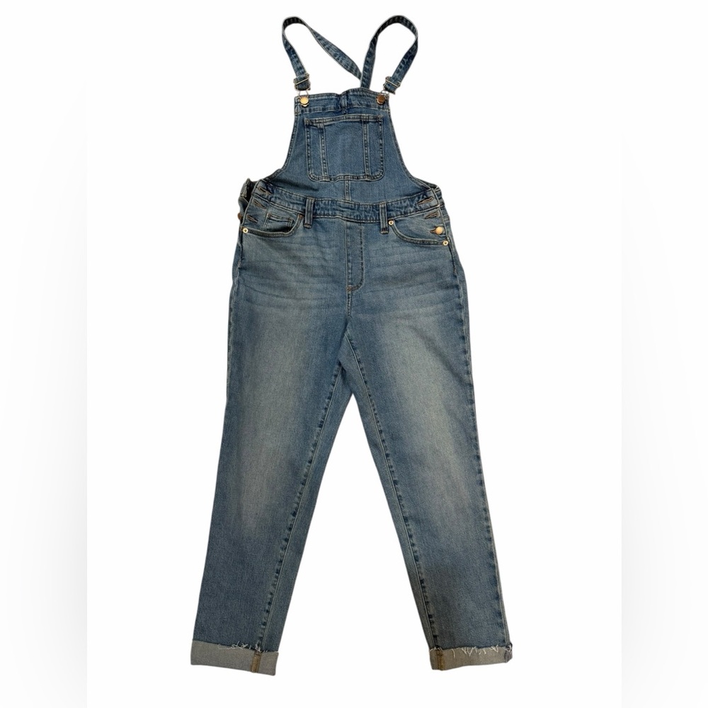 UNIVERSAL THREAD Womens Overalls Blue Denim Jeans Bib 99% Cotton Size 4 27